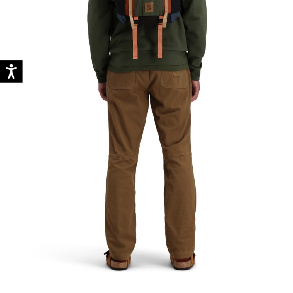 Topo Designs Dirt Pants medium khaki color - Picture 5 of 6